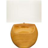 Pente Table Lamp — White Linen, Cracked Honey | Cracked Honey