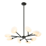 Peony Pendant 9-Light Matte Black