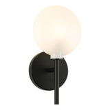 Peony Wall Sconce 1-Light Matte Black