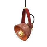 Pera Ceramic Pendant - Satin Brass