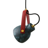 Pera Ceramic Pendant - Satin Brass