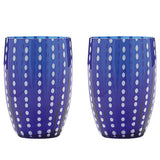 Perle Tumbler Set Of 2 Cobalt Blue By Zafferano