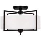 Perno Semi Flush Mount Aged Iron By Visual Comfort Studio