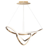 Perpetual LED Pendant by ET2 - 32 Inch, Brushed Champagne