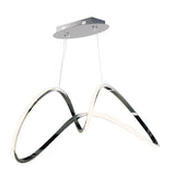 Perpetual LED Pendant by ET2 - 37 Inch, Black Chrome
