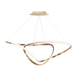 Perpetual LED Pendant by ET2 - 43 Inch, Brushed Champagne