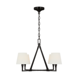 Perth Chandelier Aged Iron Medium By Visual Comfort Studio Front View