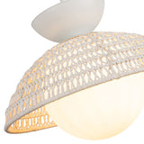 Perth Pendant Light White Opal Matte Glass By Alora Detailed View