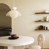Perth Pendant Light White Opal Matte Glass By Alora Lifestyle View