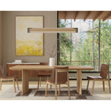 Petra Linear Pendant with Slate Accent by Accord in Dining Room