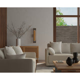 Petra Linear Wall Lamp with Slate Accent by Accord in Living Room