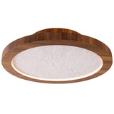 Petra Semi Flush Light with White Stone by Accord