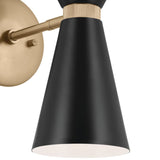 Phix Wall Sconce Champagne Bronze Black By Kichler - Detailed View1