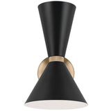 Phix Wall Sconce Champagne Bronze Black By Kichler - Front View