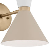 Phix Wall Sconce Champagne Bronze Greige White By Kichler - Detailed View