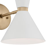 Phix Wall Sconce Champagne Bronze Greige White By Kichler - Detailed View