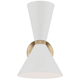 Phix Wall Sconce Champagne Bronze Greige White By Kichler - Front View