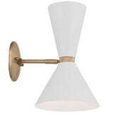 Phix Wall Sconce Champagne Bronze Greige White By Kichler - Side View