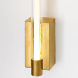 Phobos 1 Light Wall Sconce Natural Brass Visual Comfort Modern - Detailed View