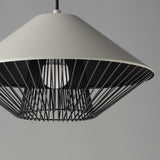 Phoenix Pendant Light by ET2 - 16 Inch Gray / Black