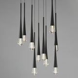 Pierce LED Pendant by ET2 - 12-Light, Black
