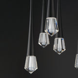 Pierce LED Pendant by ET2 - 5-Light, Black