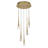 Pierce LED Pendant by ET2 - 5-Light, Gold