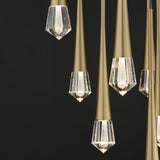 Pierce LED Pendant by ET2 - 9-Light, Gold
