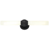 Pierce Vanity Light Matte Black By Matteo - Front View