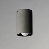 Pilar 1 Light LED Flush Mount Greystone Small By ET2 With Bulb
