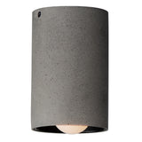 Pilar 1 Light LED Flush Mount Greystone Small By ET2