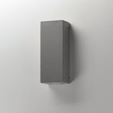 Pilar 2 Light LED Outdoor Wall Sconce Greystone By ET2 Side View