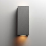 Pilar 2 Light LED Outdoor Wall Sconce Greystone By ET2 With Light
