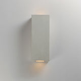 Pilar 2 Light LED Outdoor Wall Sconce Sandstone By ET2 With Light