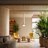 Pillar Large White Glass Ball Modular Flush Mount By DALS - Lifestyle View11