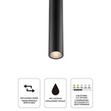 Pillar Small Black Glass Ball Modular Flush Mount By Dals Lifestyle View 6