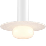 Pillar Small White Glass Ball Modular Flush Mount Light Beige By DALS