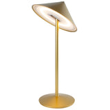 Pina L Desk Lamp Gold By Zafferano