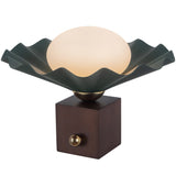 Pine Green 12inch Furrow Table Lamp by Alora Lighting