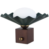 Pine Green 12inch Furrow Table Lamp by Alora Lighting