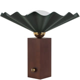 Pine Green 16inch Furrow Table Lamp by Alora Lighting