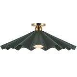 Pine Green 25inch Furrow Semi-Flush Mount by Alora Lighting