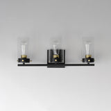 Pinn Bath Vanity Light Black / Satin Brass by Maxim Lighting