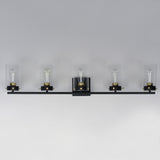 Pinn Bath Vanity Light Black / Satin Brass by Maxim Lighting