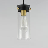 Pinn Mini Pendant Black / Satin Brass by Maxim Lighting