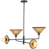 Piper Chandelier Matte Black By Alora