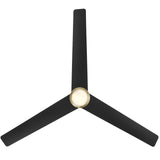 Pisces Fan Soft Brass Matte Black By Modern Forms - Down View