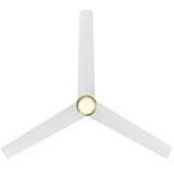 Pisces Fan Soft Brass Matte White By Modern Forms - Down View