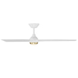 Pisces Fan Soft Brass Matte White By Modern Forms - Side View