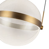 Pisces Pendant Light Brushed Gold Light Guide By Kuzco Detailed View